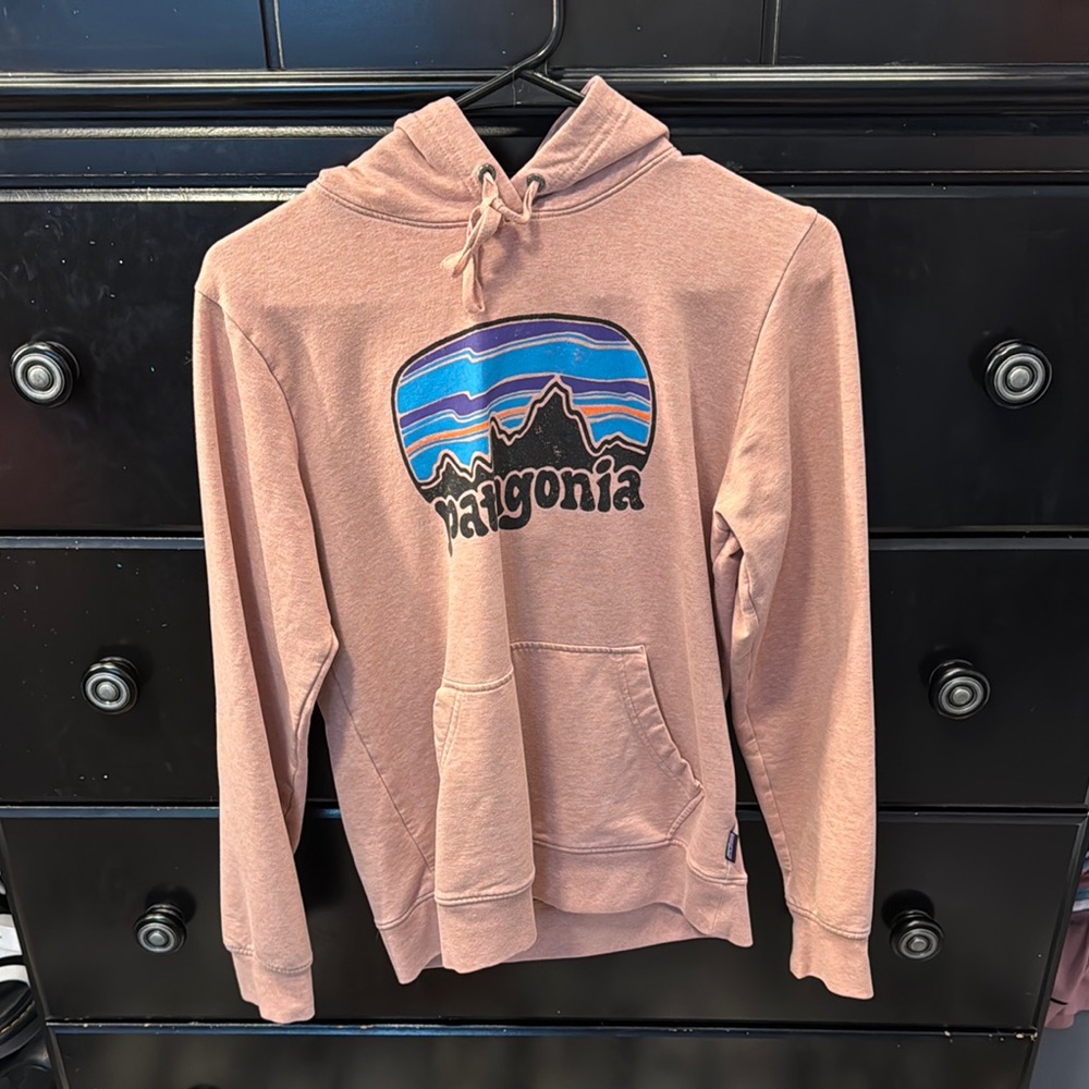 Patagonia Pink Sweater with Classic Logo